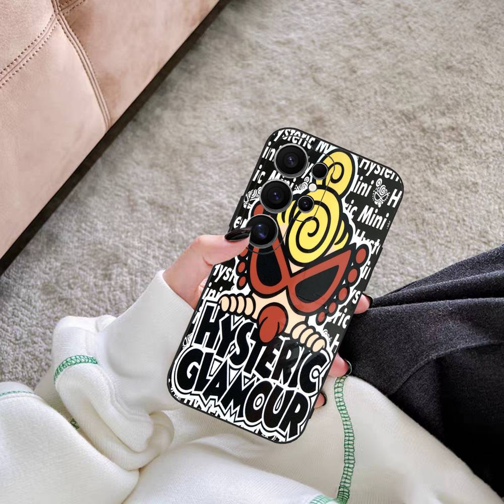 Japan Fashion H-Hysteric M-Mini Phone Case For Samsung S 20 21 22 23 lite plus ultra Clear Mobile Cover Funda