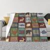 Schottischer Tartan Ein Kariertes Plaid-Webmuster Decke Fleece Flanell Kariert Bauernhaus Büffel Überwurfdecken Tagesdecke