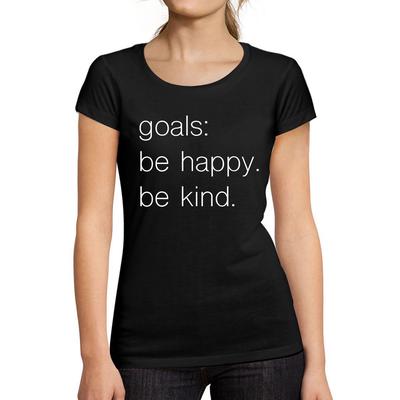 Tee-Shirt Femme Manches Courtes Be Kind Happy Summer