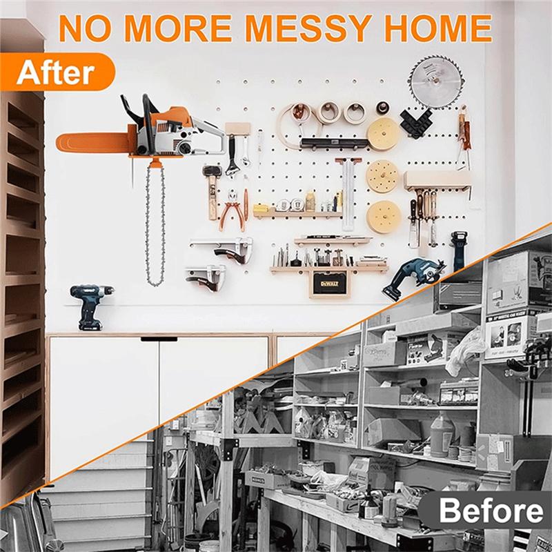 M-Modern-Chainsaw Holder, Chainsaw Wall Mount For Stihl MS250, MS251, MS170, MS171, MS172 Heavy Duty Chainsaw Rack Garage Storag