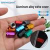Hexagonal Dustproof, Waterproof, Leak-Proof Colored Car Valve Cap - Aluminum Alloy, Personalized Decoration.