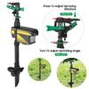 Solar Power Motion Activated Sprinkler Animal Repeller 3 Time Modes Adjustable Spray Angle Sprinkle Distance Garden Sprinkler