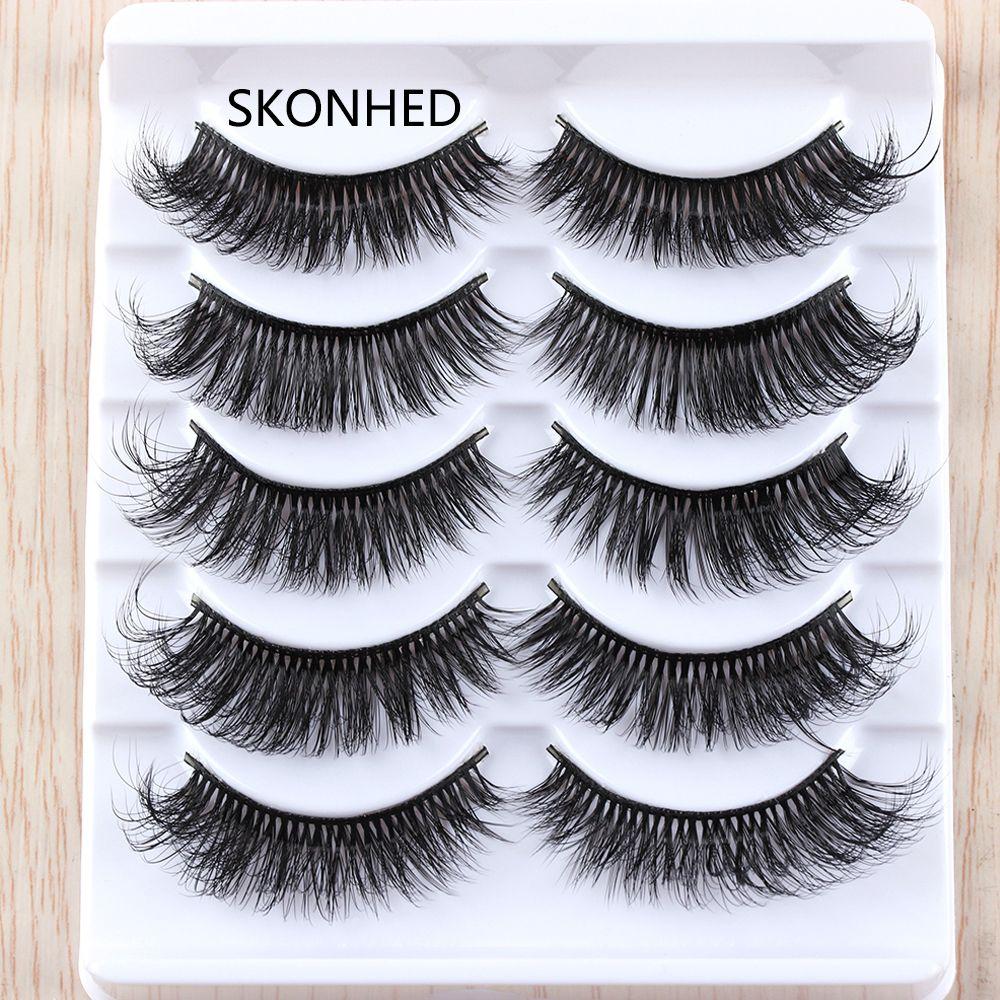 Gorgeous Handmade Natural Long Extension Tools Wispy Fluffy False Eyelashes 3D Faux Mink Hair