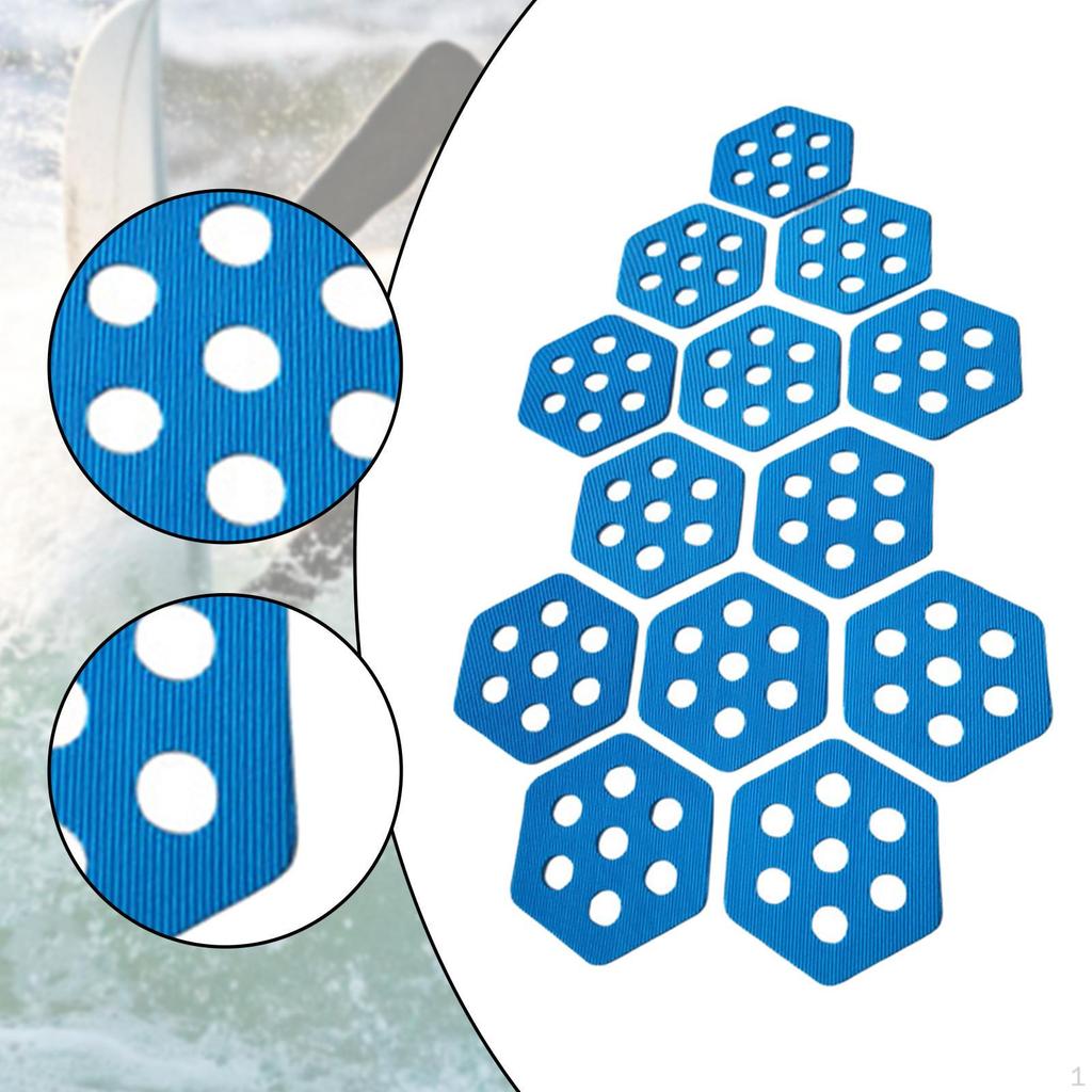 12 Sechseck Surfboard Grip Zubehör für Paddleboarding und Skimboarding