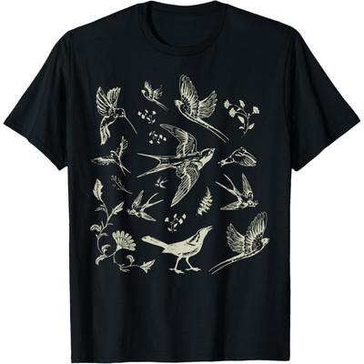 Vintage Bird Lover Birding Bird Watching Birder Bird Watcher T-Shirt
