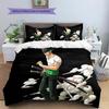 Cartoon Pattern Bedding Quilt Set Quilt Cover Pillowcase Home Decoration Birthday Gift (1 * Duvet Cover + 2 * Pillowcase, Without Core)