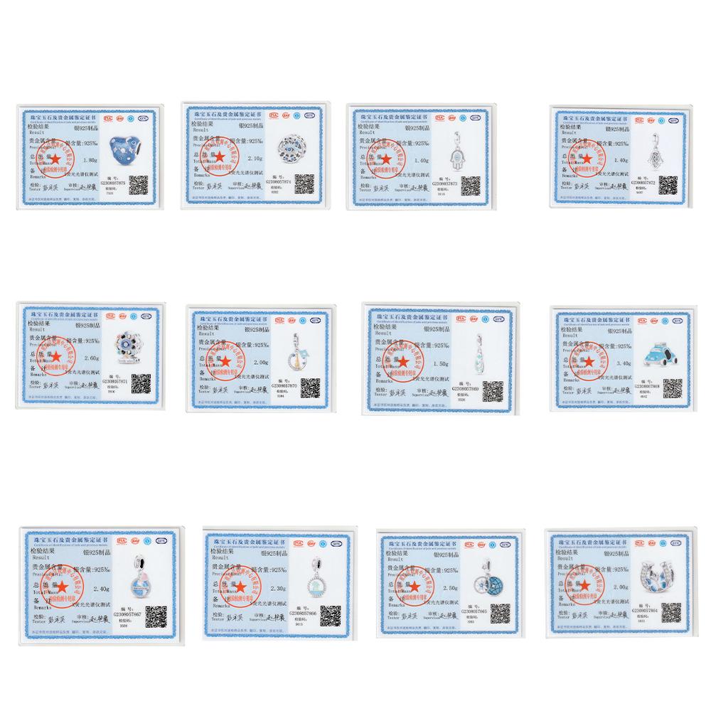 Original Ocean Series Fit 3Mm Bracelet 100% Authentic Copper Turtle Crab Mermaid Charm Beads Diy Jewelry Gift