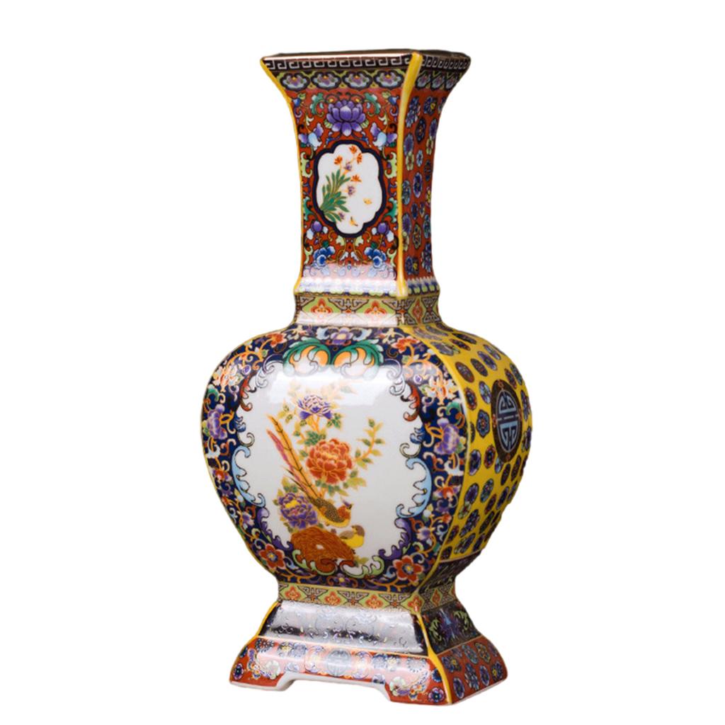Exquisitedly Jingdezhen Ceramic Vase Antique Type Desk Ornament for Home Decoration and Office Display Height 25-26cm
