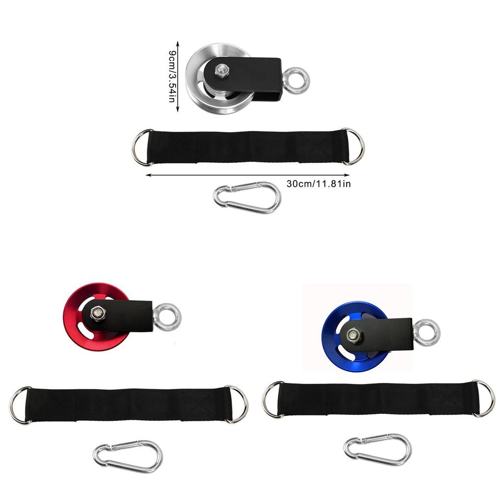 Round Cable Pulley, 360 Degree Rotation Pulley for Rope DIY Gym Fitness Equipment Cable Machine Wire Rope Pulley Reel