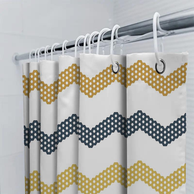 Shower Curtain Sets Waterproof Farmhouse Rustic Floral Pattern Fabric Backdrop With Hooks Modern Bathroom Decor Vintage Style