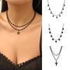 Star Pendant Multi-layer Tassel Necklace - Sweet Cool Black Clavicle Jewelry