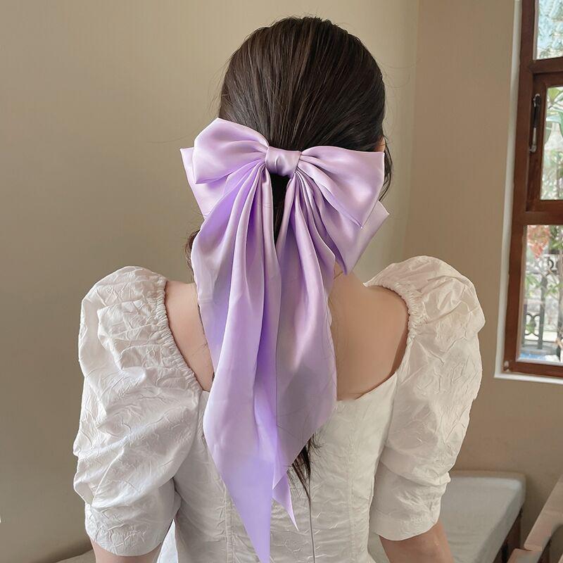 12 Pcs French Vintage Large Bow Hair Clips Elegant Metallic Hair Accessories Value Pack For Birthday Parties Fancy Daily Dress Quality