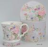 Royal Arden New Bone China Mug, 300ml, Floral Rose Design, CoffeeTea Cup, Microwave-Safe, Gift Boxed, 37632
