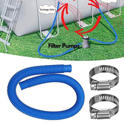 Pool Pump Replacement Hose For Intex 607, 637 Filter Pump Replacement Hose Pool Water Hose Pool Filter Pump Hose With Connection