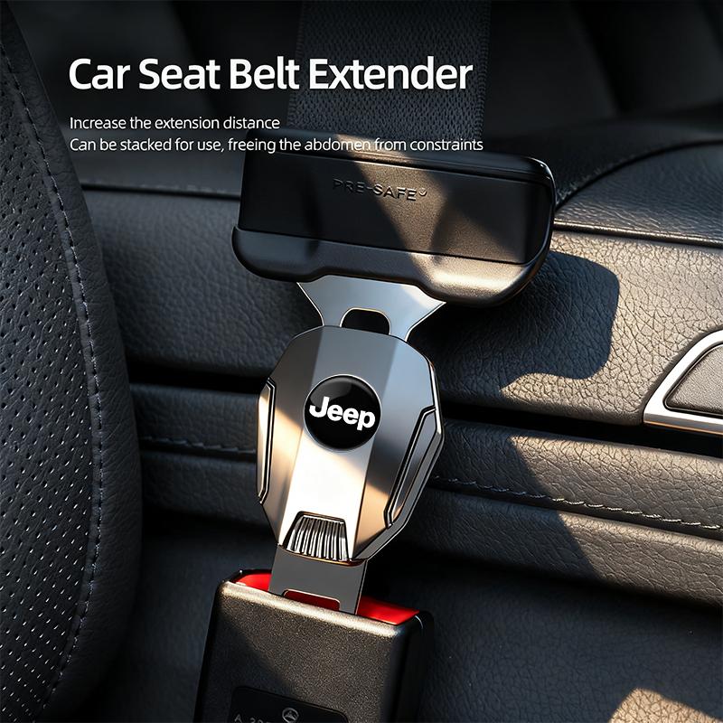 For Jeep Metal Car Seat Belt Clip Extension Plug Seatbelt Extender For Jeep Renegade Wagoneer Avenger Recon Wrangler JK Gladi