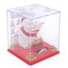 Solar Powered Waving Cat Good Luck Fortune Ornament   Welcoming Decor with Clear Cover
