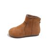 Mädchen Kurzstiefel aus mattem Leder - Herbst 2025 Trendiger Prinzessinnen-Stil