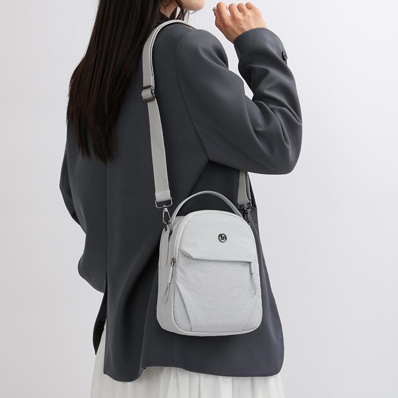 Women's Solid Color Handbag Nylon Shoulder Bag