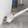 V-Shaped Long Handle Bathroom Floor and Tile Cleaning Brush with Thick Bristles