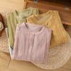 Plus Size Women Summer Loose Vintage O-neck Shirt Cotton Linen Casual Shirts Office Lady Tops