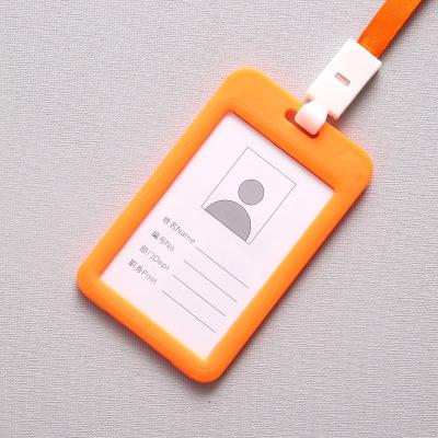 1pcs New Name Credit Card Holders Women Men Bank Card Neck Strap Card Bus ID Holder Students Kids Identity Badge With Lanyard