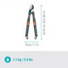 Gardena Telescopic Pruner 12040 Double-Blade Cutting Shoots 50M 1 Pc