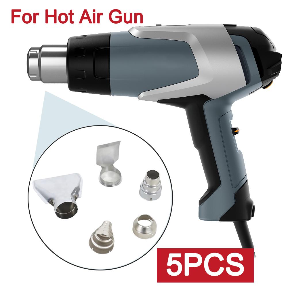 5pcs Hot Air Gun Heat Resisting Nozzles 35mm Diameter Hot Air Fan Nozzle Kit Universal for Rework Soldering Station Hot Blower