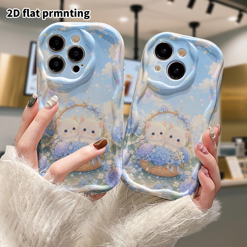 Phone Case: 2D flat, fits iPhone 18 17 16 15 14 13 12Pro protective case, stars and clouds, perfect Christmas and Halloween holiday gift