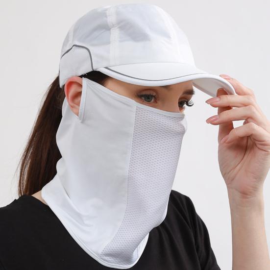 Sports Face Guard Neck Gaiter UV Protection Breathable Summer Cooling Ice Silk Bandana Men Women Outdoor Cycling Neck Scarf Face Shield