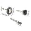 45pc/15pc Wire Brushes Steel Wire Polishing Wheel for Smoothing Deburring Buffing Cleaning and Rust Removal Brush Grinding Tools