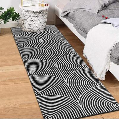 Covor Lung Geometric cu Linii pentru Holuri Interior Exterior Covor Lung Decorațiune Zilnică pentru Casă Covoraș Antiderapant pentru Dormitor Sufragerie Hol