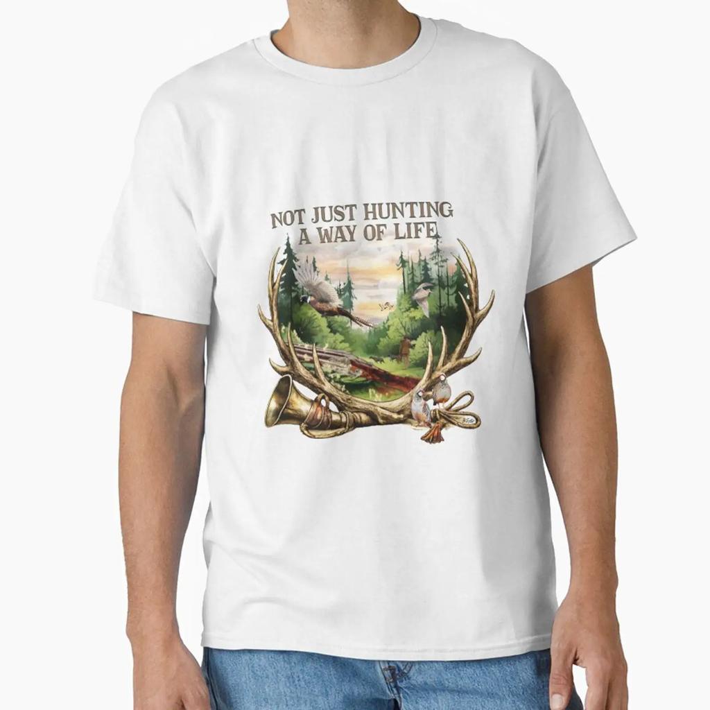 Nicht nur die Jagd Ein Lebensstil Klassisches T-Shirt Vintage Oberteil Für Den Alltag Leicht Designer Kleidung Stilvoll