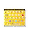 Portable Fidget 26 Grid Keycap Clicker Anti Stress Decompression Button Keychain for Kids Adults Party Favors Gift