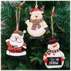 Trees Christmas Decoration Printed Wooden Shopping Mall Atmosphere Dress Up