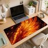 Golden Flame Abstract Pattern Mouse Pad Antislip Desk Decoration Accessory Desk Accessories Alfombrillas Para Escritorio
