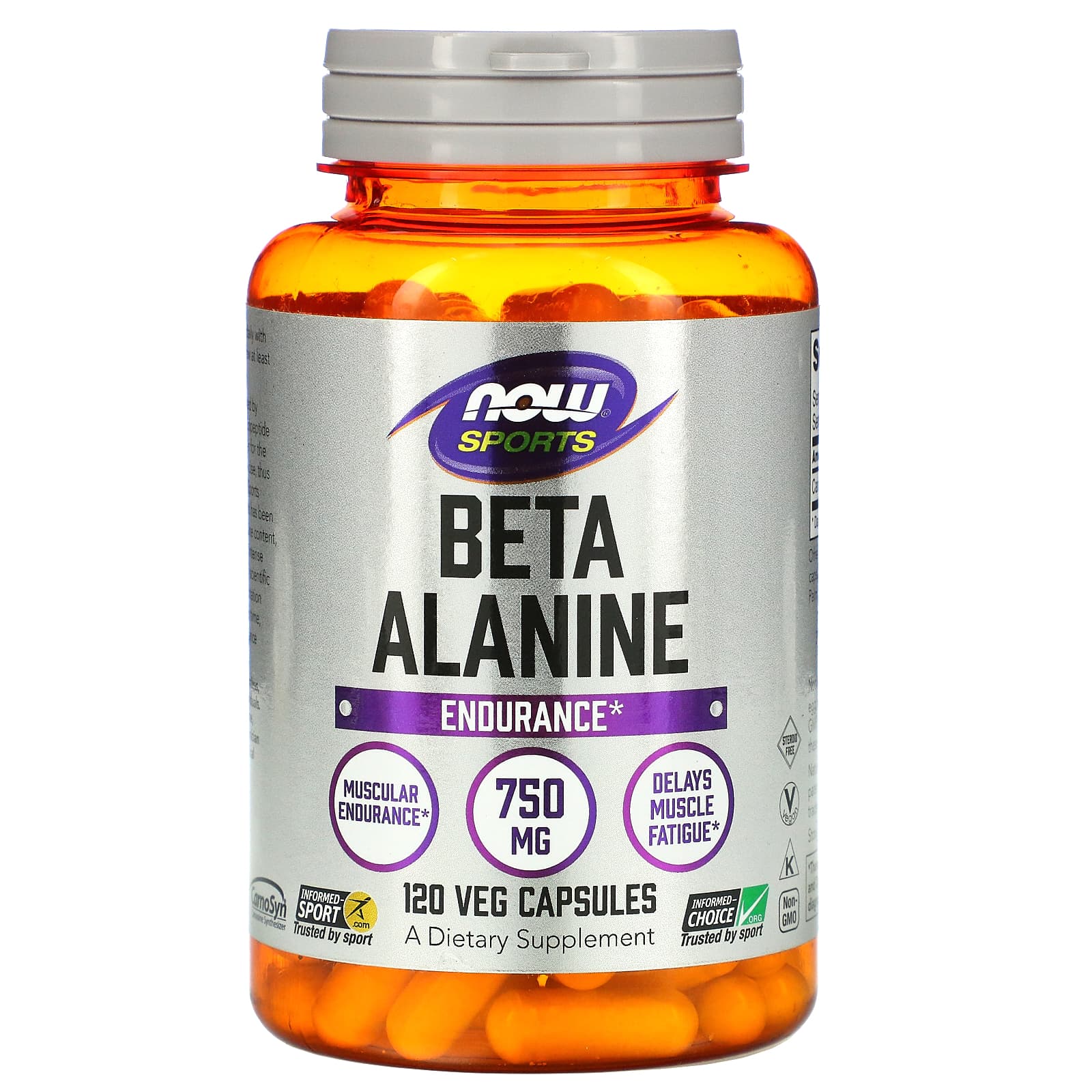 

Sports, Beta-Alanine, Endurance, 750Mg, 120 Veggie Caps