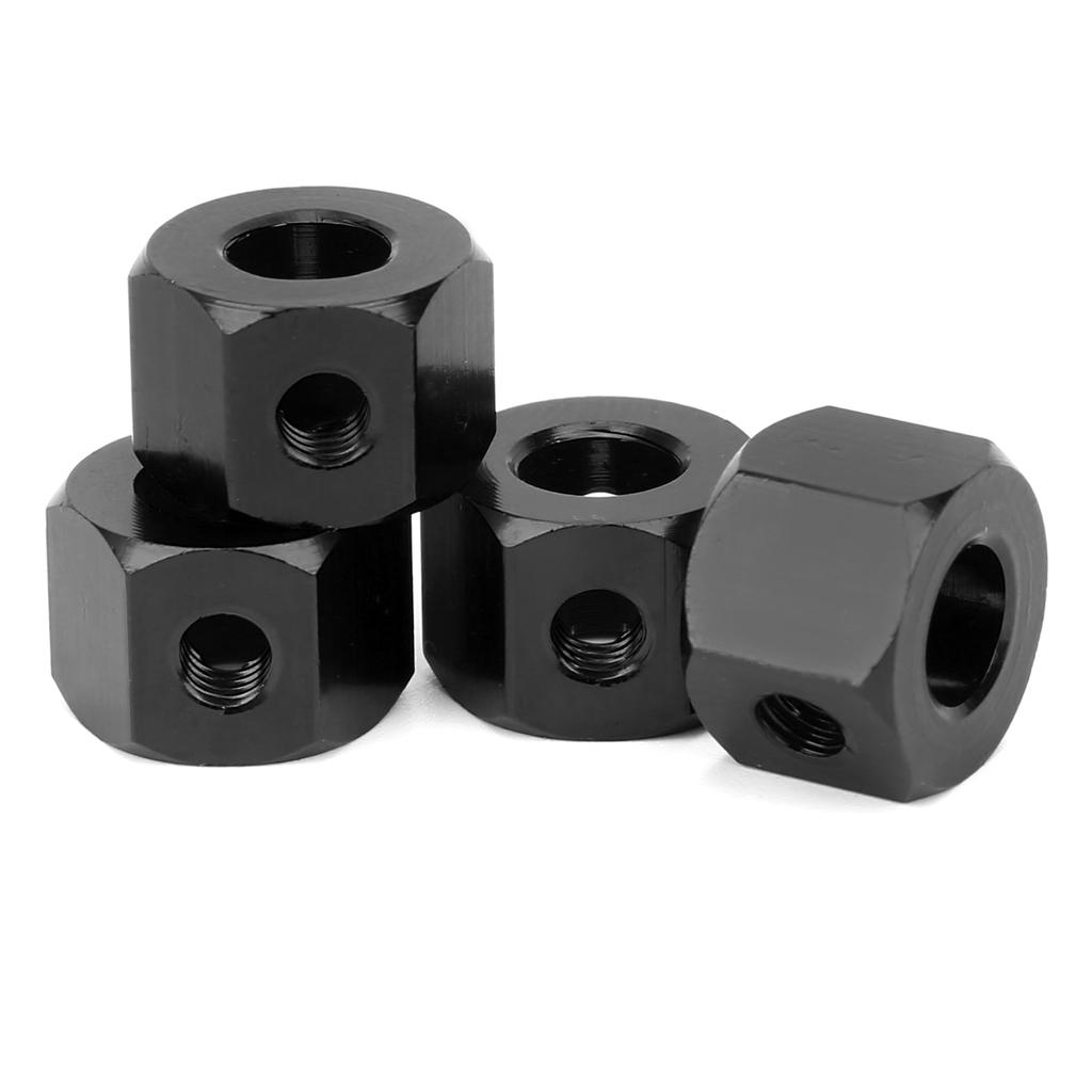 5mm to 12mm Aluminum Alloy Extension Adapter Hub Combiner Coupler for WPL D12 RC TruckBlack