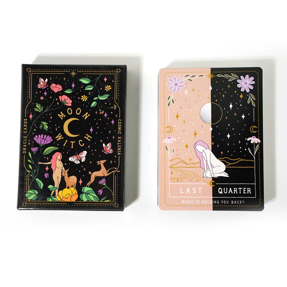 Mondhexe Orakel Familienzusammenkunft Unterhaltungsspielkarten
