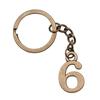 Number Tag Keychains Bag Charm Lot Jewelry For Men Ring Size 28Mm