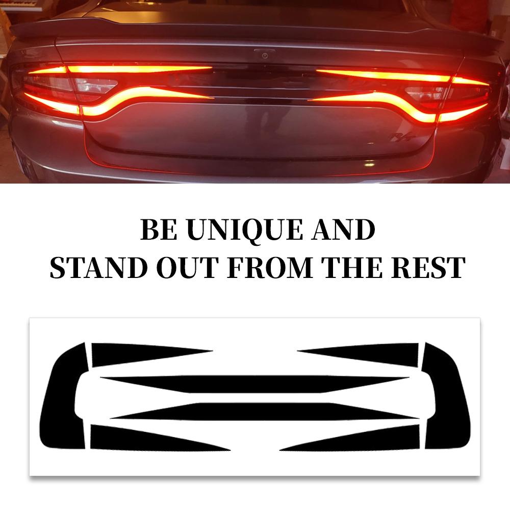 Car Tail Light Stickers Overlays Tail Light Decal Eyelid Vinyl Tint Film for Dodge Charger 2015-2025 Car Exterior Accessories