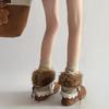 Mao Mao boots snow boots winter thick-soled retro piled cute Mori Mao tube heightening niche warm cotton shoes