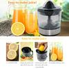 Electric Juicer with Scale Automatic Rotating Motor Non-slip Comfortable Handle EU Plug Low Noise Electric Orange Juicer for Home