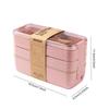 3-layer lunch box 900 ml portable wheat straw bento boxes MICRO-ONT BOX Dishwashers Tableware Food Storage School Office Feeding Container | Breakfast