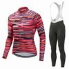Men Women Cycling Jersey Set Long Sleeve Mountain Road Bike Outfit Breathable Quick Dry