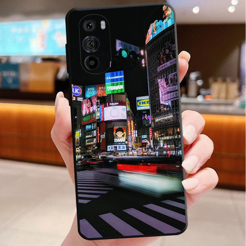 

Phone Case For Motorola Edge 60 50 40 Pro 60 50 40 30 Ultra Neo Fusion Moto G Stylus G Neon Night Vibes city street Moto Edge 30 Ultra