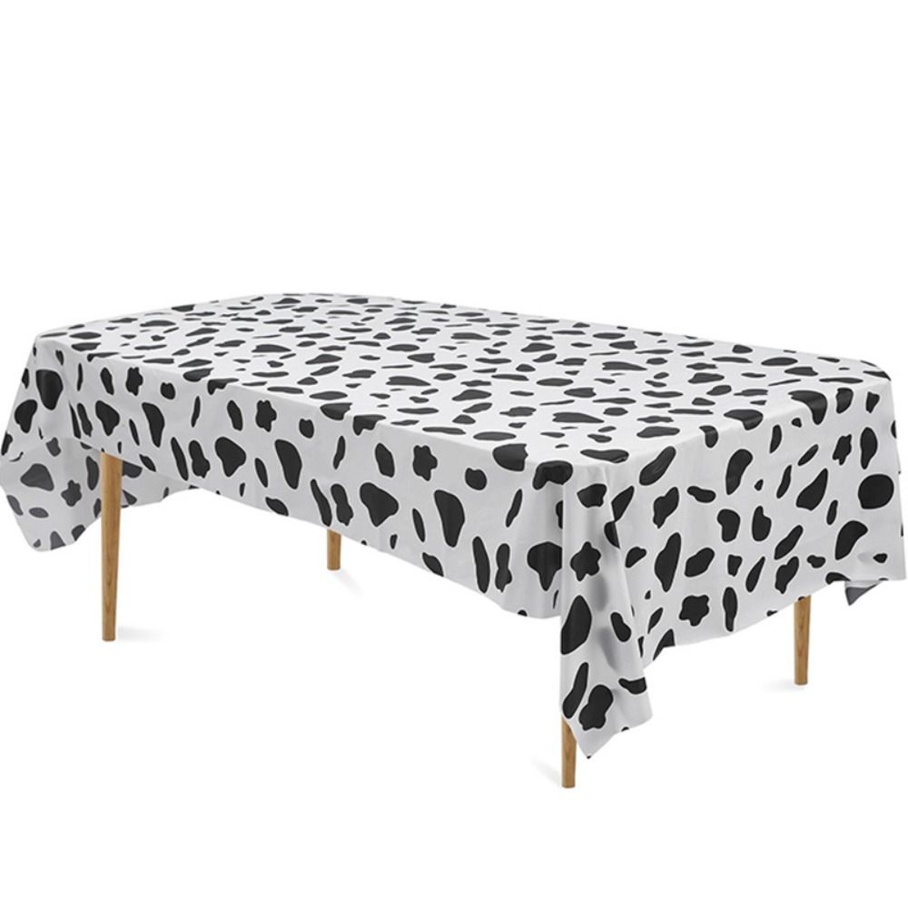 Disposable Cow Print Tablecloth Plastic Table Decorative Cloth Tablecover  Birthday/weeding Party