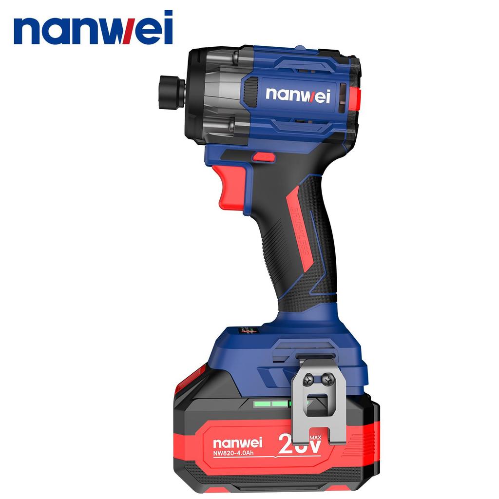 NANWEI 240 Nm Electric Screwdriver 1/4 Inch,with 4-speed Adjustment 60/120/180/240 Nm,3200 Rpm