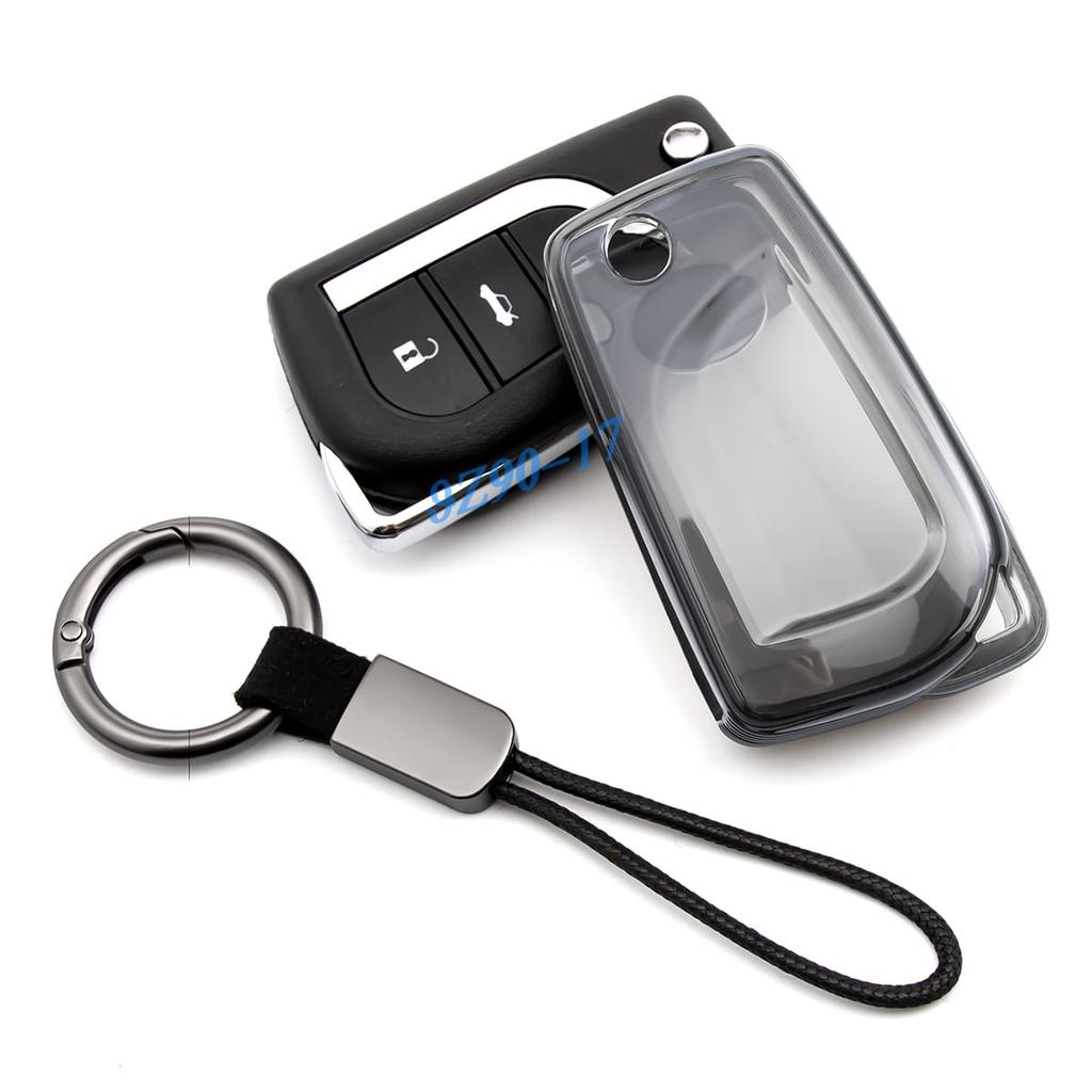 Clear Transparent Black Tpu Car Smart Key Cover Case For Toyota Chr Corolla Hatchback Sedan Rav4 Camry Le Hilux