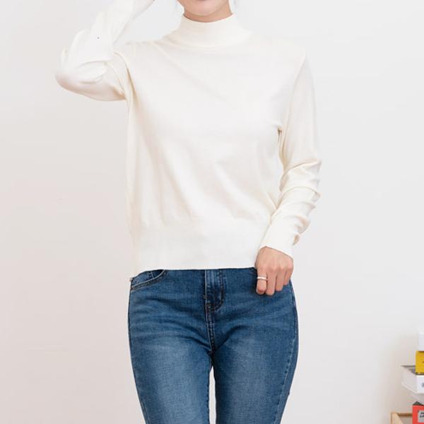 Tricou pentru femei jumatate gât țestoasă tricou tricot ținute data Korea fashion