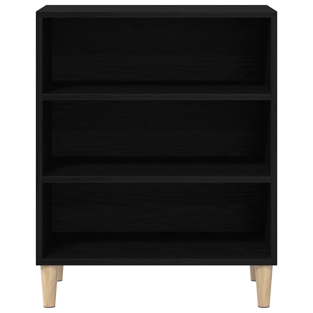Sideboard in Black Oak Look 57 x 35 x 70 cm Engineered Wood